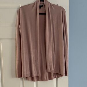 Express Dirty Pink Open Cardigan